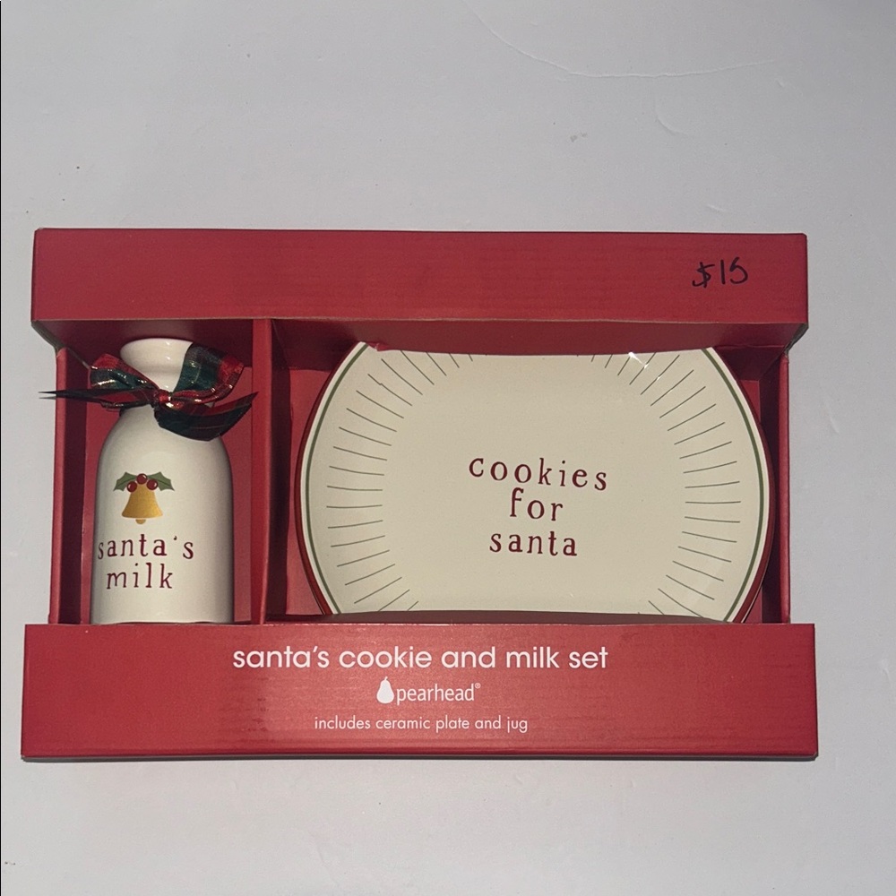 Pearhead Santa’s Cookie & Milk Set